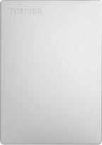 hdd isorinis diskas 2tb - Toshiba Canvio Slim, HDD, 2 TB, sidabro - 1 nuotrauka