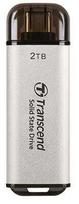 usb 2tb - Transcend ESD300, SSD, 2 TB, sidabro - 1 nuotrauka
