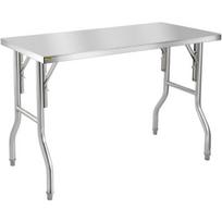metalo detektorius - Sulankstomas virtuvinis darbo stalas Vevor,122x61x85cm, sidabrinis - 1 nuotrauka