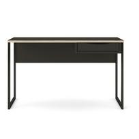 Juodas darbo stalas Tvilum Function Plus, 130 x 48 cm
