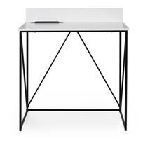 Baltas darbo stalas Tenzo Tell, 80 x 48 cm