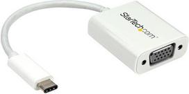 adapteriai vga - StarTech USB-C TO VGA ADAPTERIS - Baltas/. - 1 nuotrauka
