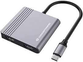 usb 2.4 a - CONCEPTRONIC Adapteris USB-C->2xHDMI,USB - 1 nuotrauka
