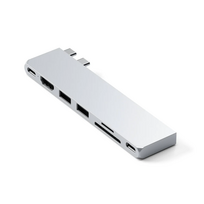 satechi usb c - Satechi USB-C Pro Hub Slim – sidabrinė - 1 nuotrauka