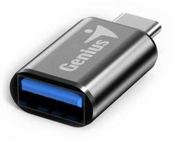 USB sumažinimas, (3.0), USB C (M) - USB A F, juoda, Genius USB 3.0, iki 5Gbps