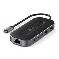 „Satechi“ USB HUB ADAPTERIS USB-C HUB SATECHI TYPE-C SATECHI USB-4 MULTIPORT W 2.5G ETHERNET (1XHDMI2.1, 1XUSB-A, 2X USB-C, AUDIO 3.5MM, ETHERNET (SPACE GRAY)