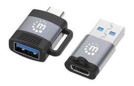 MANHATTAN 2-Piece Set: TYPE-C to USB-A & USB-A to TYPE-C Adapters, 356329