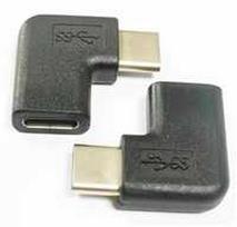 Premiumcord Ostatní Adapteris USB-C/male - C/female bent 90°