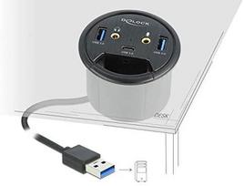 HUB USB Delock 1x USB-C + 2x USB-A 3.2 Gen1 (62794)