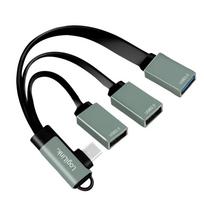 usb c kampinis - „LogiLink“ 3 prievadų USB-C kampinis - 1 nuotrauka