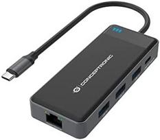 3 in 1 usb c - Conceptronic DONN14G USB-C stotis / replikatorius - 1 nuotrauka