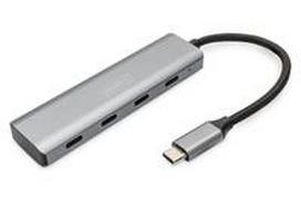 usb 3.0 hub - Assmann Electronic DIGITUS USB-C 4 prievadų HUB 4x USB-C 3.1 Gen1 5Gbps - 1 nuotrauka