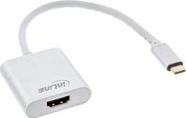 USB adapteris InLine HDMI - USB- C 0,2m balta (64101S)