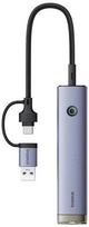 Hub 4in1 Baseus UltraJoy USB-AUSB-C iki 3xUSB30+USB-C+RJ45 pilka