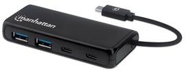 Manhattan 4-Port USB 3.2 Gen 1 Hub USB-C St./ 2xUSB-C & 2x C
