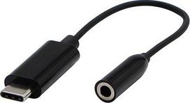 USB USB-C adapteris - Jack 3.5mm Juodas