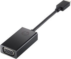 USB adapteris HP USB-C - VGA Juodas (N9K76AA)