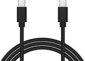 usb c jungtis - USB-C jungtis - USB-C 2.0 1.0 m, juoda pynė - 1 nuotrauka