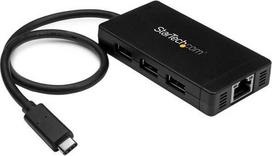 „StarTech 3PT USB 3.0 HOB“ – USB-C + GBE / PAGRINDINĖS JUNGTIS-USB TIPO-C HUB