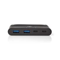 Nedis USB adapteris USB 3.2 USB Type-C™ 2x USB Type-A / 2x USB Type-C™, juodas