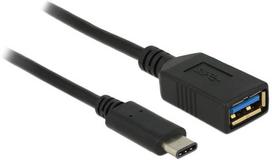usb a i c adapteris - USB adapteris Delock USB-C - USB Juodas (65634) - 1 nuotrauka