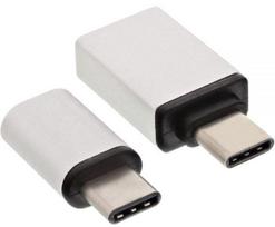 USB adapteris InLine USB-C - microUSB USB-C - USB Baltas (35809)