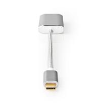 displayport 2.0 kabelis laidas - Nedis USB adapteris | USB 3.2 Gen 1 | USB-C™ jungtis | DisplayPort lizdas | energijos tiekimas | 0,20 m | apvalus | Paauksuotas | Pintas / nailonas | sidabras | V - 1 nuotrauka