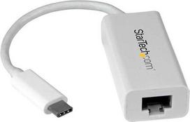 usb ethernet rj45 - StarTech USB-C TO GIGABIT ADAPTER/W NATIVE DRIVER SUPPORT Baltas - 1 nuotrauka