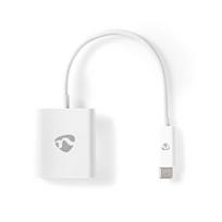 Nedis USB-Adapteris USB 3.2 Gen1 - USB-C™ Stecker, HDMI™ Ausgang, 0.20 m, rund, vernickelt, PVC, baltas