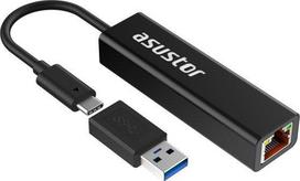 USB Adapteris Asustor Asustor AS-U2.5G2, USB3.2 Gen 1 tipo c iki 2,5GBASE-T adapteris (su USB-C į A adapteriu)