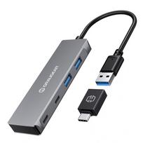 usb 3 0 hub type - HUB USB Graugear GRAUGEAR USB-HUB 4x USB 3.0, 2x Type-C ir 2x Type-A mažmeninė prekyba - 1 nuotrauka
