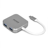 usb type c port - Port Designs USB šakotuvas PORT, 4 jungtys, TYPE C - 1 nuotrauka