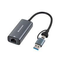 c rj45 adapteris - MicroConnect USB-C / A to RJ45 2,5G Network Adapteris - 1 nuotrauka