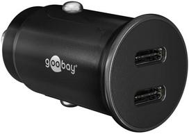 Įkroviklis automobilis 2x USB-C PD 3A 30W Goobay
