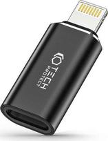lizdo adapteris - Tech Protect Žaibo (vyriškas) / USB-C (moteriškas) adapteris – juodas - 1 nuotrauka