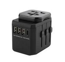 MicroConnect World Travel Adapteris, 3 USB A jungtys and 1 USB-C port, with