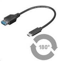 Įsigytas „PremiumCord“ adapteris USB-C / kištukas – USB 3.0 jungtis A / lizdas, 0,2 m