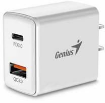 Genius Maitinimo šaltinis / tinklo adapteris 20W, 2 prievadų, USB-C, USB-A, PD-20AC