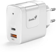Genius Maitinimo šaltinis / tinklo adapteris 65W, 2 prievadų, USB-C, USB-A, PD-65AC