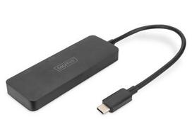 HUB USB Digitus DIGITUS USB-Hub 3-Port C ->3xHDMI m.Kabelis juodas