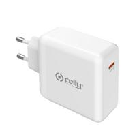 usb c laidas 65w - Celly TC 1 USB-C 65W GAN WH - 1 nuotrauka