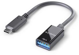 PureLink USB-C į USB-A adapteris – USB 3.1 Gen 1 – iSeries – juoda – 0,10 m