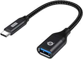 otg adapter - Adapteris USB Conceptronic CONCEPTRONIC Adapteris USB-C -> USB-A 3.0 OTG 10Gb/s juodas - 1 nuotrauka