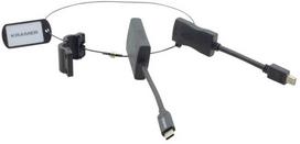 Kramer Electronics AD-RING-4, Juodas, Mini DisplayPort male - HDMI female, USB Type-C male - HDMI female