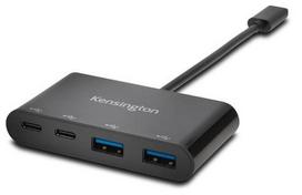 usb c 3.2 hub - Kensington CH1000 USB 3.2 Gen 1 (3.1 Gen 1) Type-C 5000Mbit/ai Juoda - 1 nuotrauka