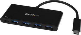 macbook laidas - StarTech USB 3.0 HUB 4 PORTS W/PD 2.0/C TO 4X A - 1 nuotrauka