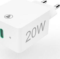 Hama kroviklis jungiama į tinklą mini 25W, PD/QC 3.0 1x USB-C, balta