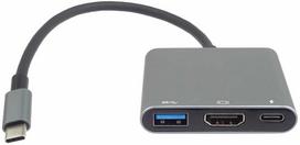 Ostatní USB-C to HDMI USB3.0 PD adapter, 4K and FULL HD 1080p resolution