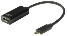ACT AC7310 Videokabel-Adapteris 0,15 m USB Typ-C HDMI Typ A (Standard) Juodas (AC7310)