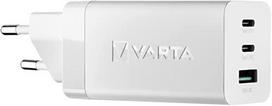 65w type c - VARTA High Speed Charger GaN 65 W USB-C Ladegerät 3-Port Wandladegerät,įkroviklis - 1 nuotrauka
